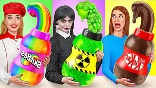 Кулинарный Челлендж: Уэнсдей Против Бабушки | Смешные Челленджи с Едой от Mega DO Challenge