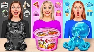 24 Часа Едим Еду Одного Цвета Челлендж | Смешные Челленджи с Едой от Multi DO Challenge